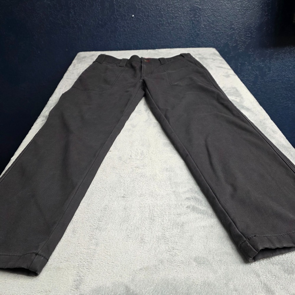 Coleman Men's Extra Warm Durable Canvas Fleece Lined Utility Pant Phantom 34x30